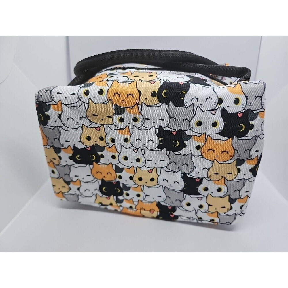 Cute Cat Portable Lunch Bag Insulated Cooler Tote Box For‎ Travel/picnic/work
